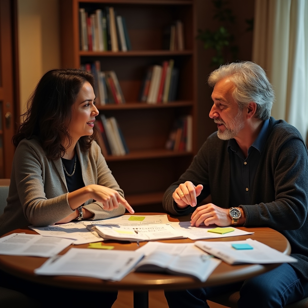 Sessione di sviluppo del programma formativo con facilitatori che analizzano i contenuti